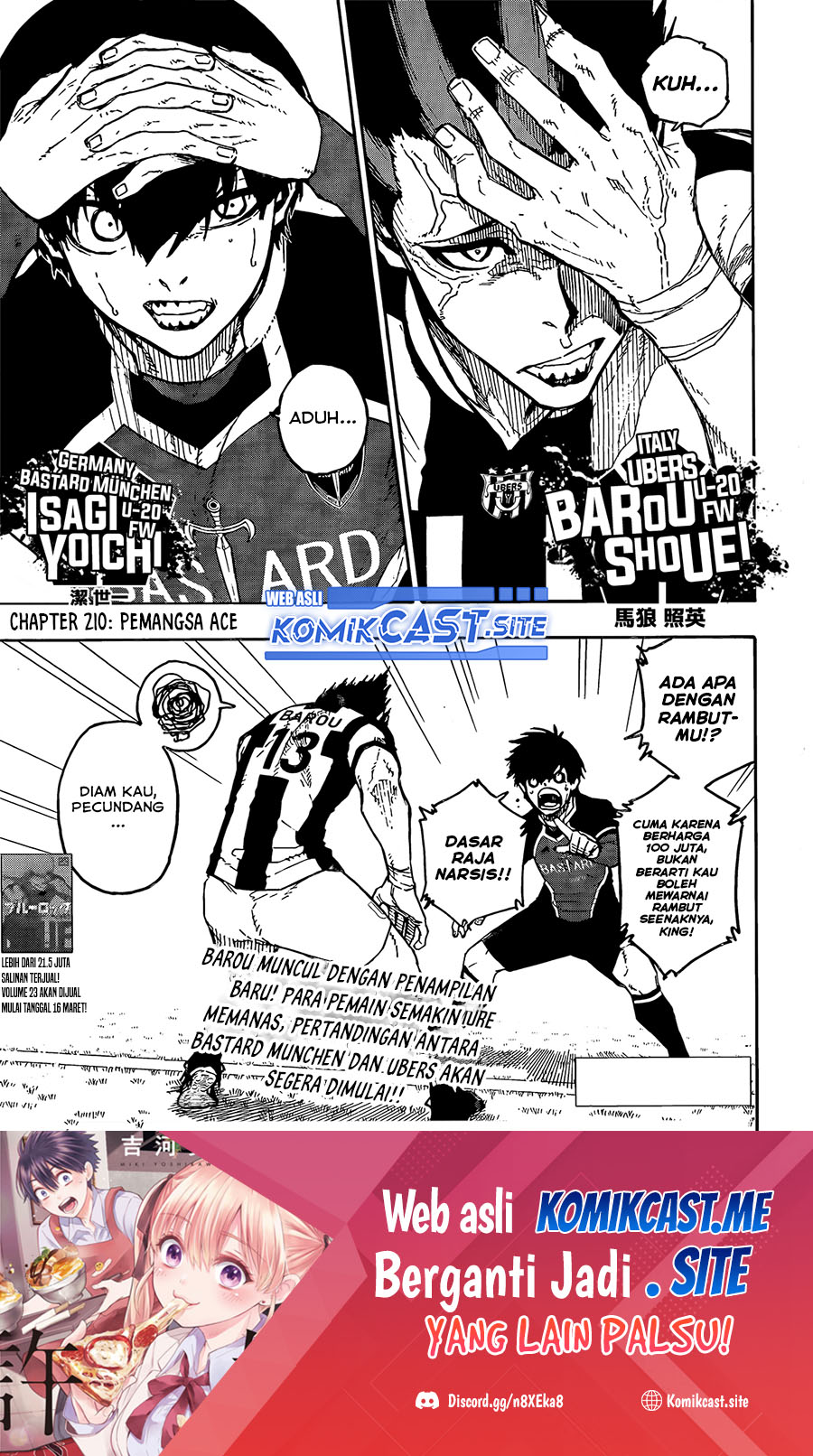 Baca Blue Lock Chapter 210 Gambar 2