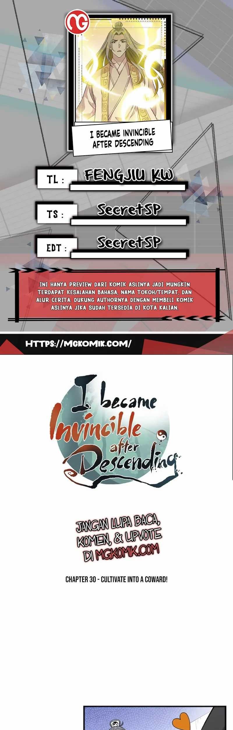 Baca Komik I Became Invincible After Descending Chapter 30 Gambar 1