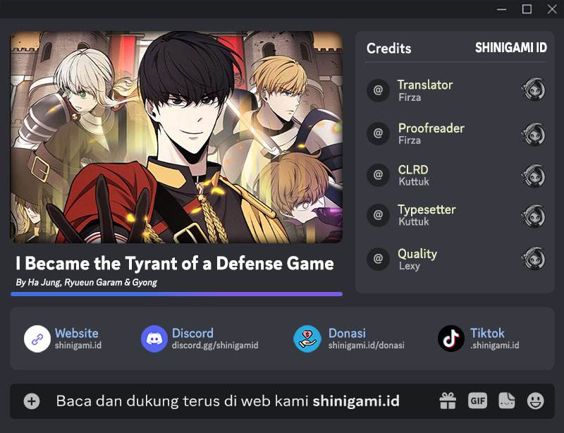 Baca Komik I Became the Tyrant of a Defense Game Chapter 37 Gambar 1