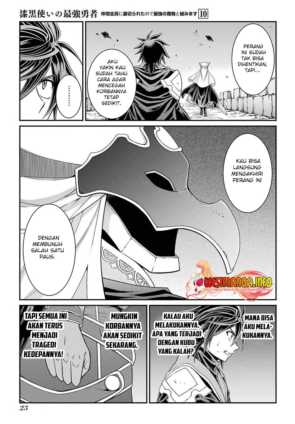 Shikkoku tsukai no saikyo yusha nakama zen’in ni uragira retanode saikyo no mamono Chapter 50 Gambar 24