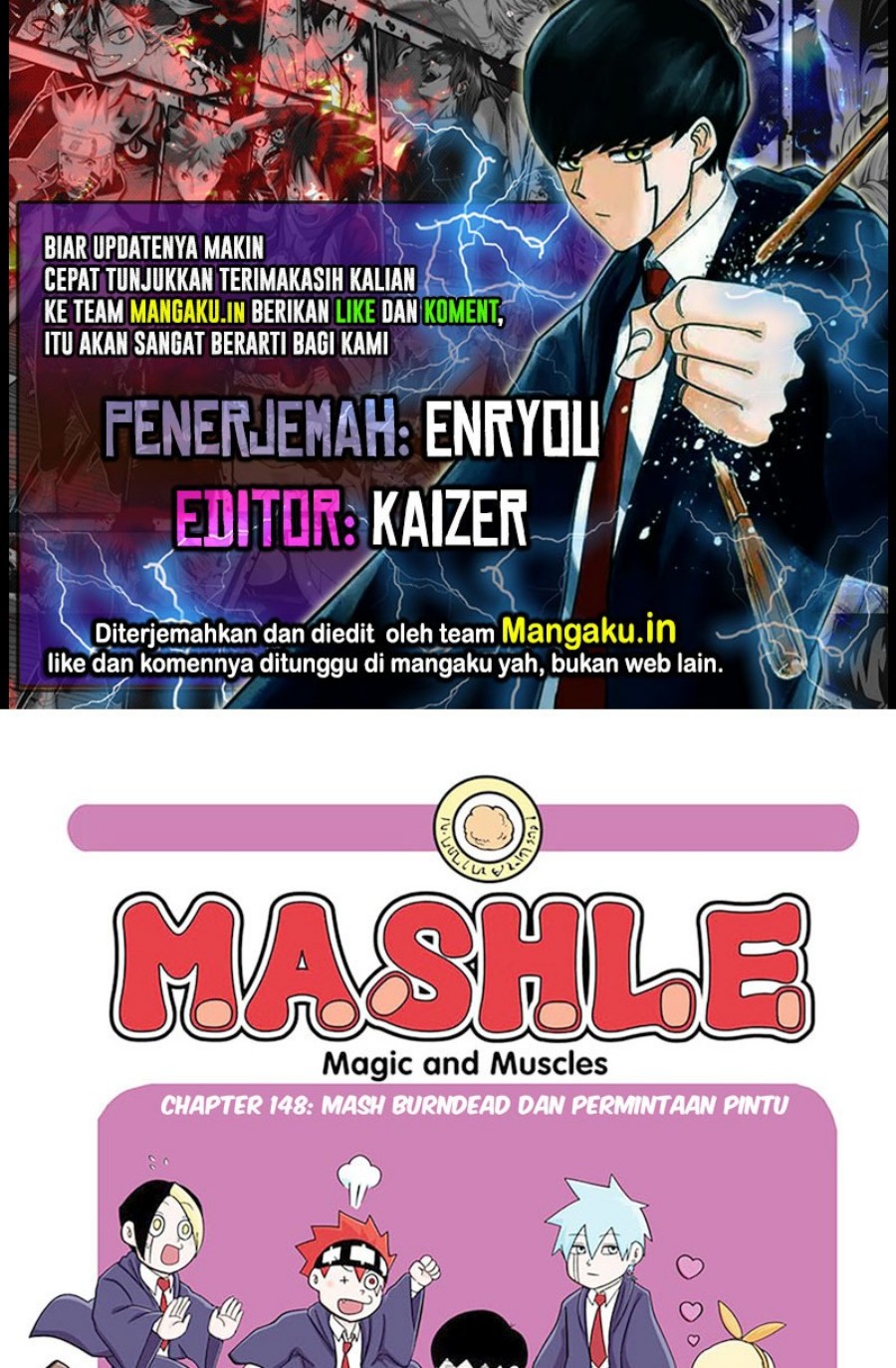 Baca Komik Mashle: Magic and Muscles Chapter 148 Gambar 1