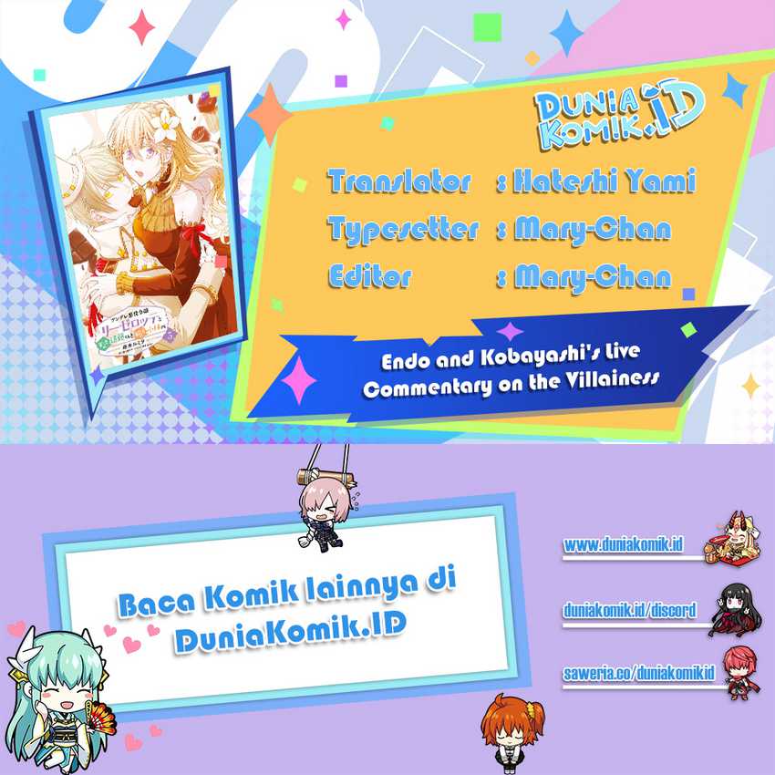 Baca Komik Tsundere Akuyaku Reijou Liselotte to Jikkyou no Endo-kun to Kaisetsu no Kobayashi-san Chapter 26 Gambar 1