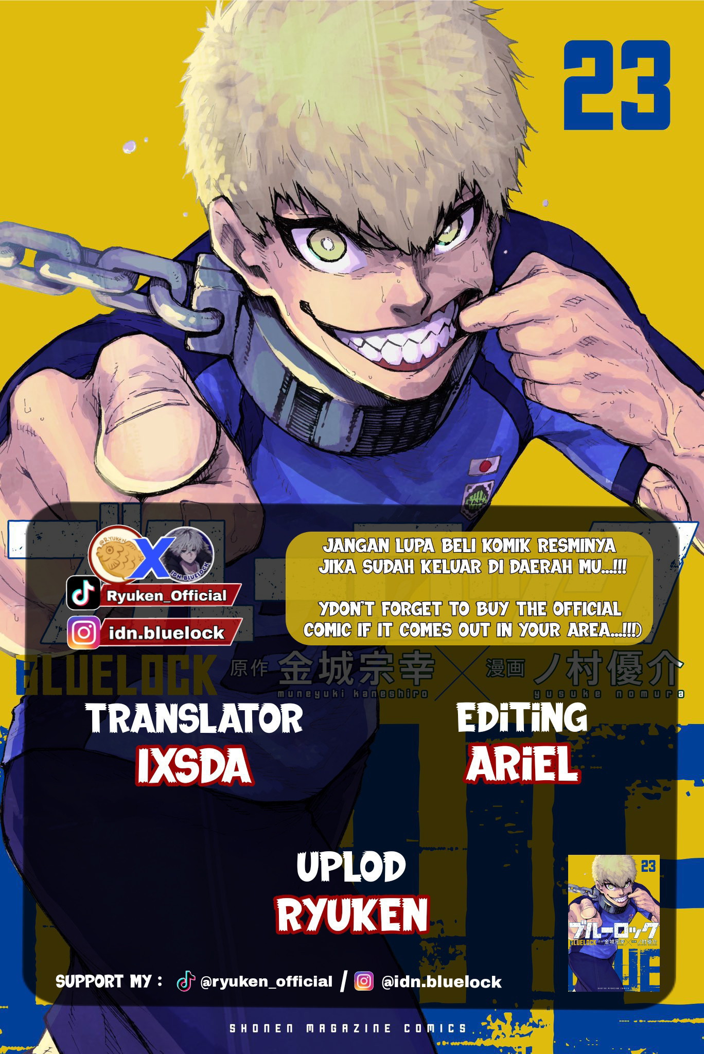 Baca Komik Blue Lock Chapter 211 Gambar 1