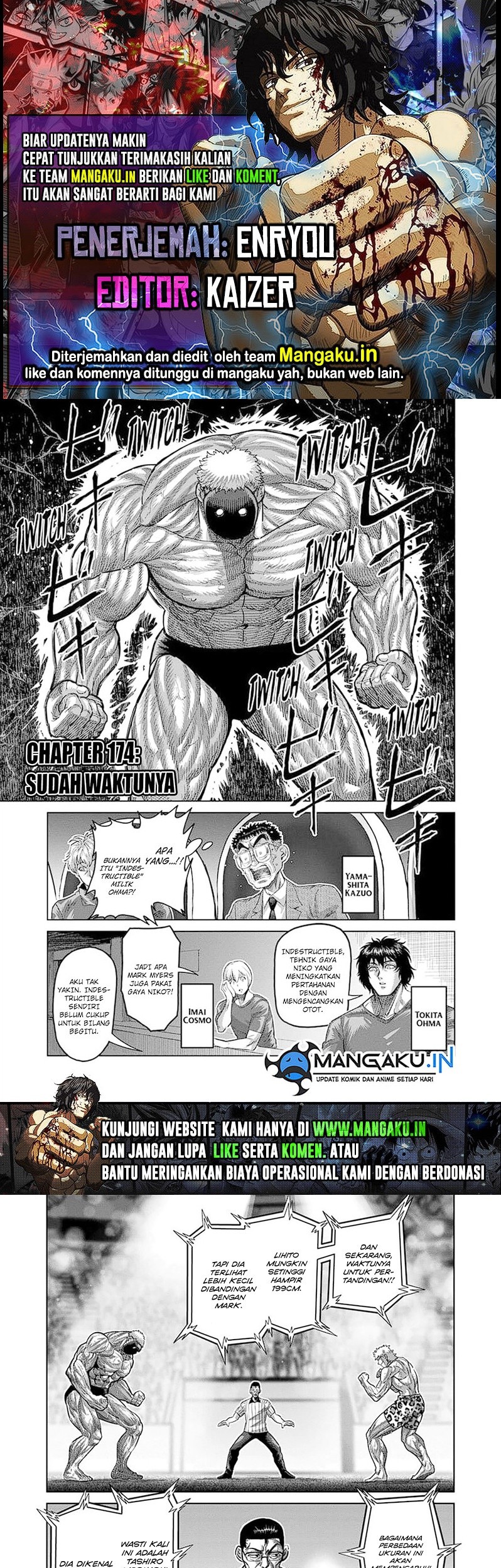 Baca Komik Kengan Omega Chapter 174 Gambar 1