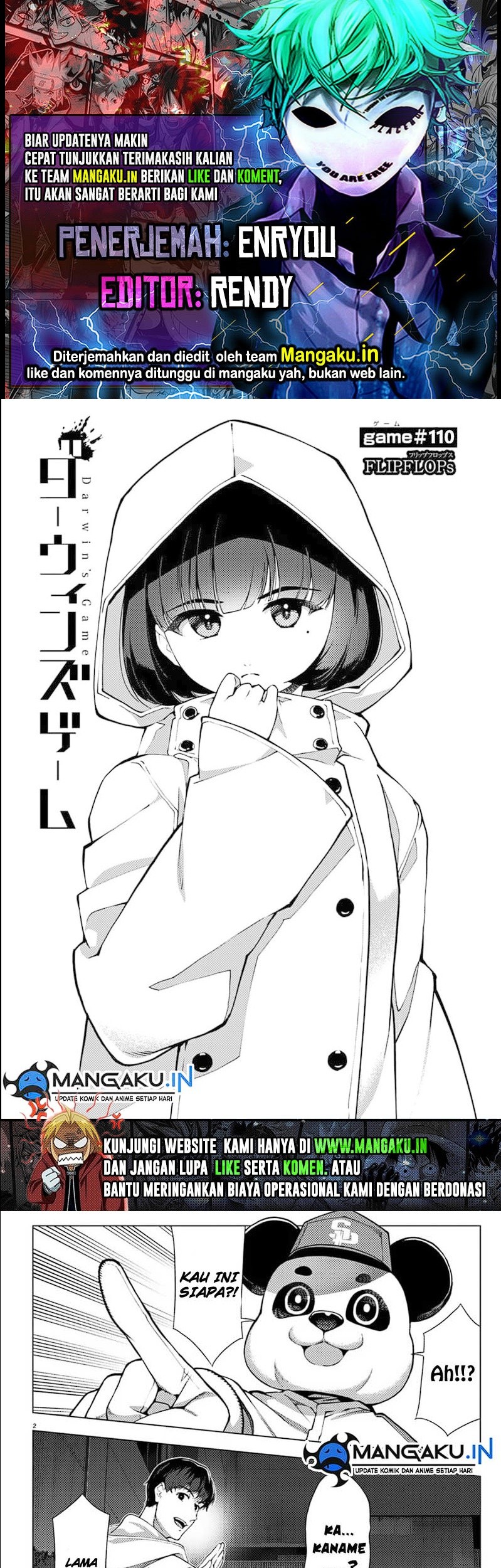 Baca Komik Darwins Game Chapter 110.1 Gambar 1