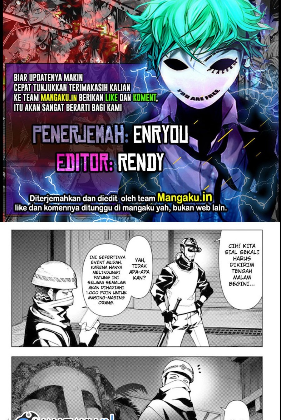 Baca Komik Darwins Game Chapter 110.2 Gambar 1