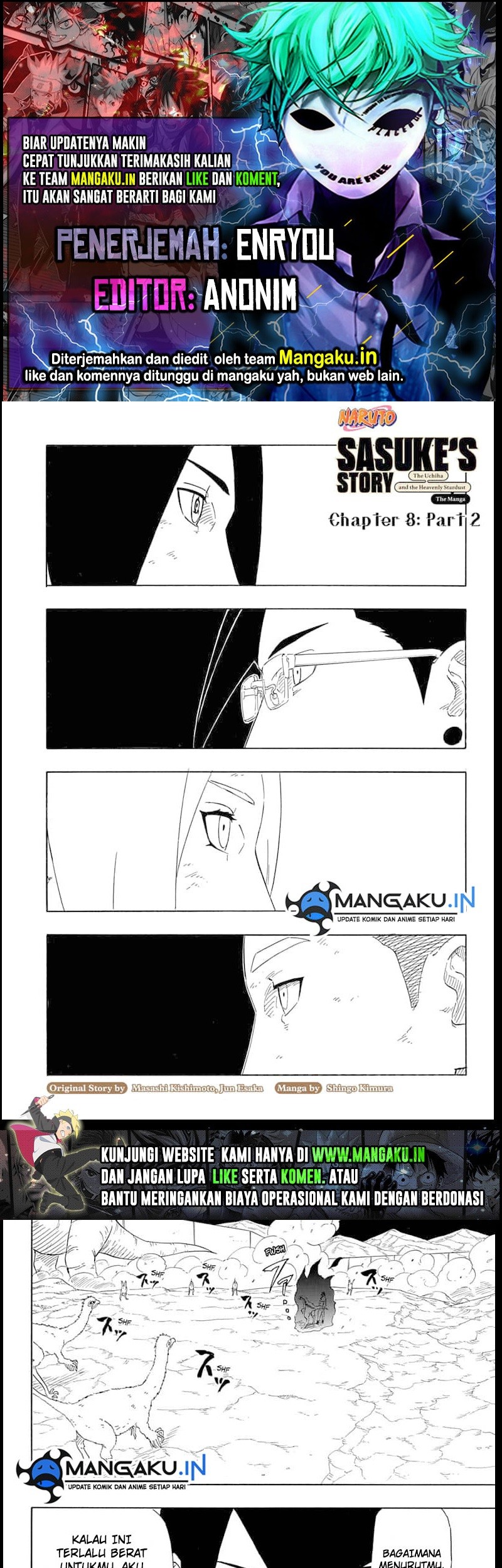 Baca Komik Naruto Sasuke’s Story The Uchiha And The Heavenly Stardust Chapter 08.2 Gambar 1