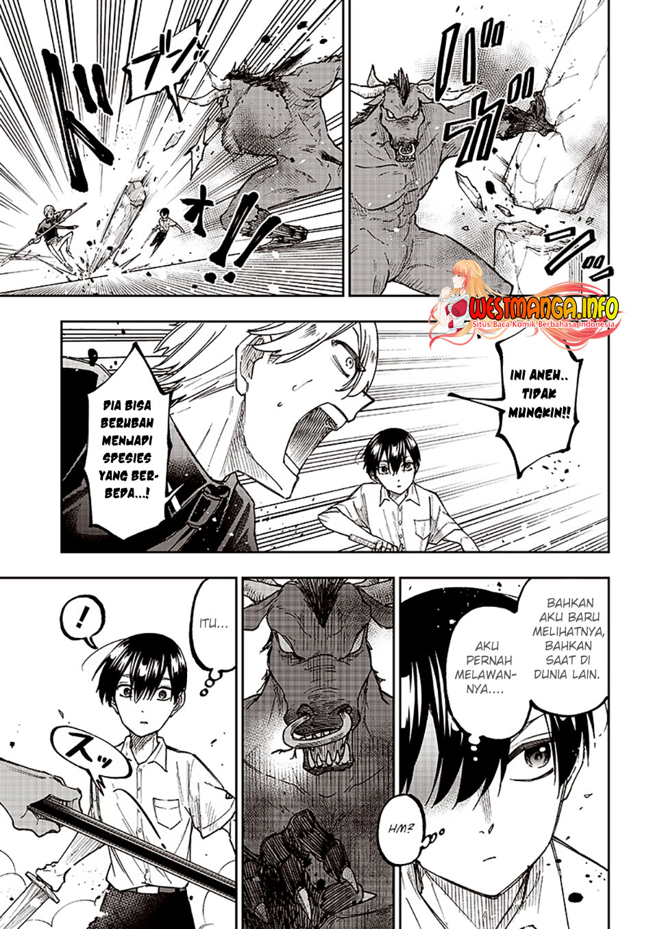 Kyuuseishu MESHIA ~Isekai wo sukutta moto yuusha ga mamono no afureru genjitsu sekai wo musou suru~ Chapter 12 Gambar 21