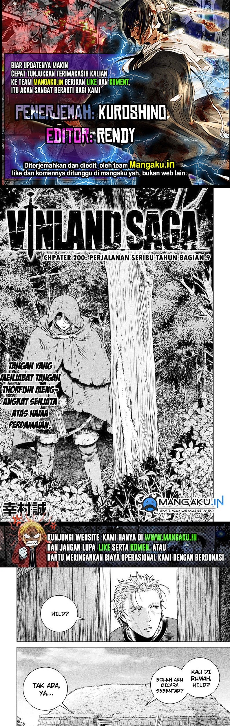 Baca Komik Vinland Saga Chapter 200 Gambar 1