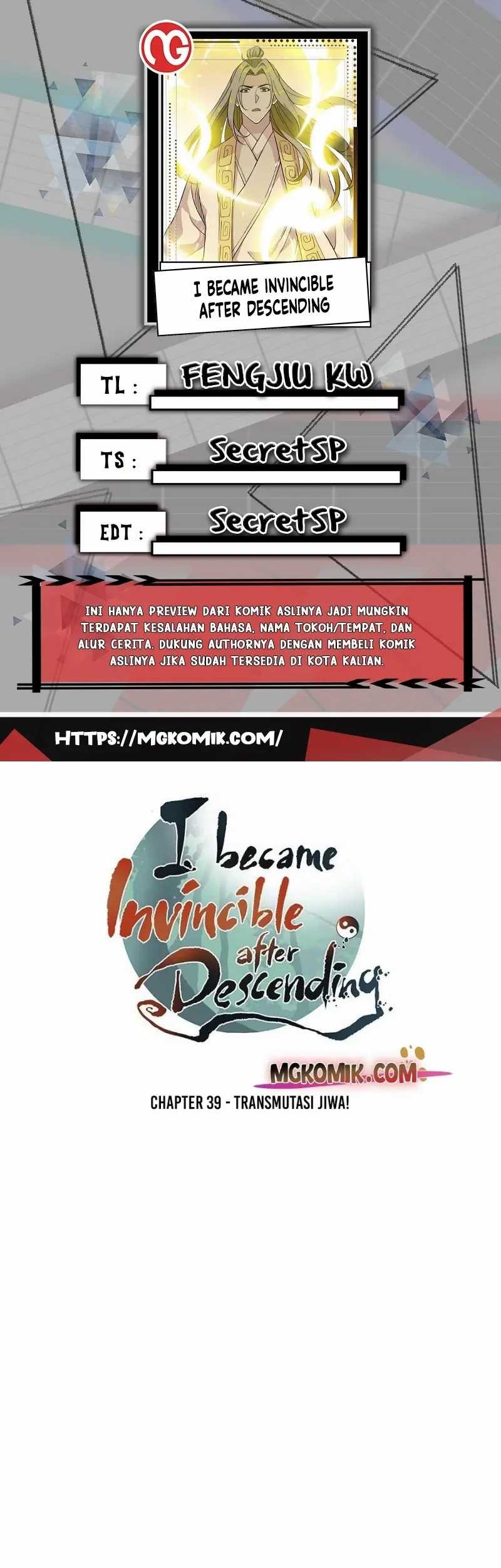 Baca Komik I Became Invincible After Descending Chapter 39 Gambar 1