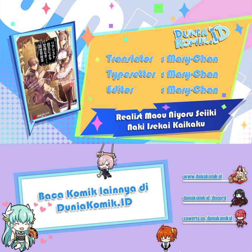 Baca Komik Realist Maou Niyoru Seiiki Naki Isekai Kaikaku Chapter 44 Gambar 1