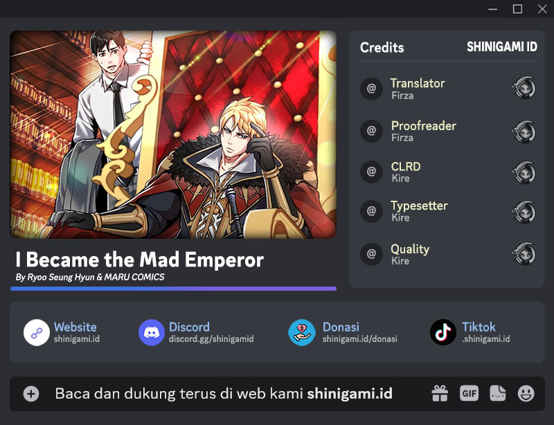 Baca Komik I Became the Mad Emperor Chapter 32 Gambar 1