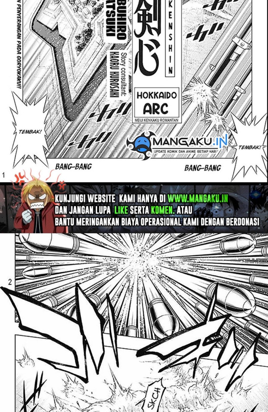 Baca Rurouni Kenshin: Meiji Kenkaku Romantan – Hokkaido-hen Chapter 50 Gambar 2