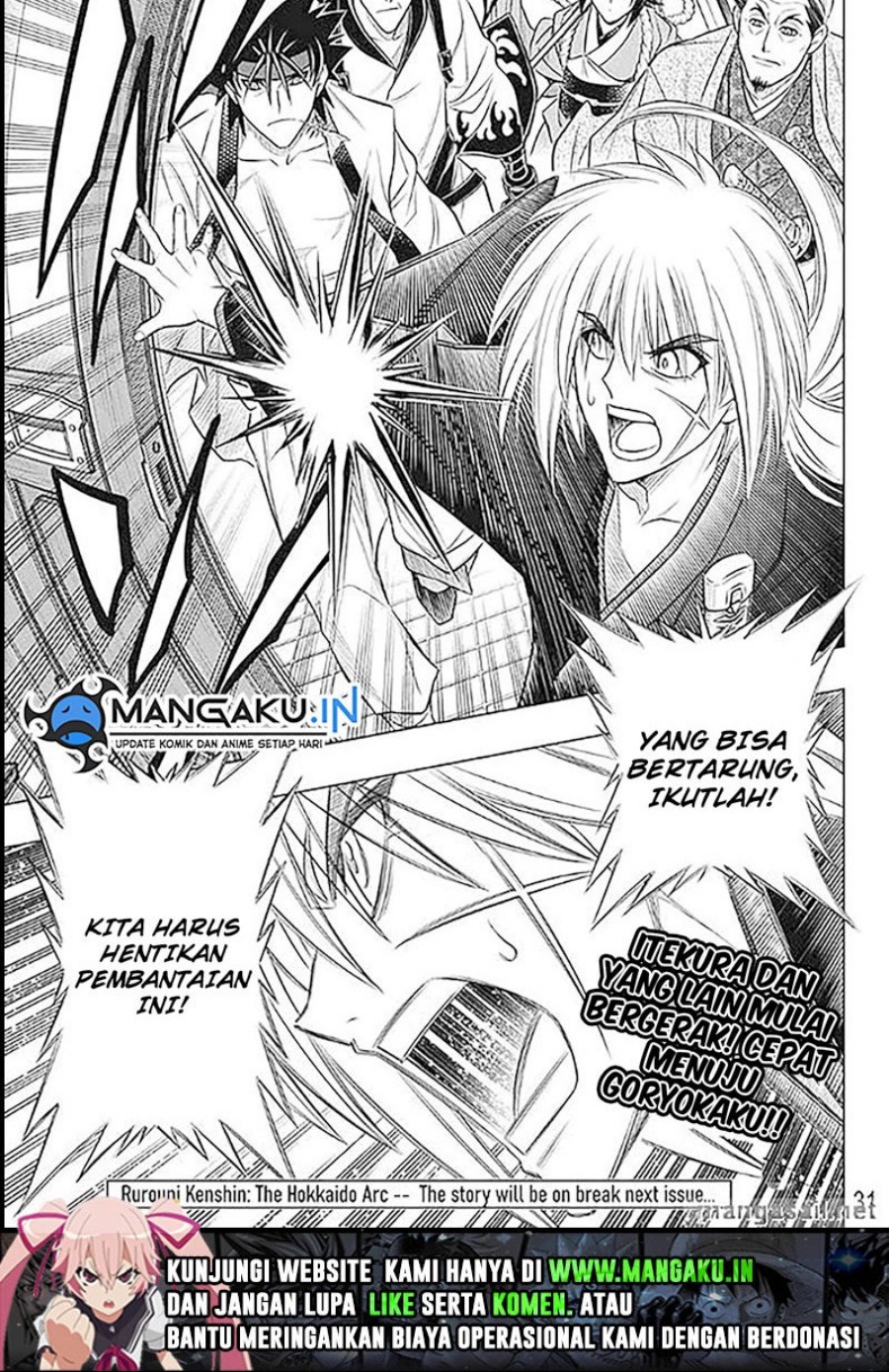 Rurouni Kenshin: Meiji Kenkaku Romantan – Hokkaido-hen Chapter 49.2 Gambar 14