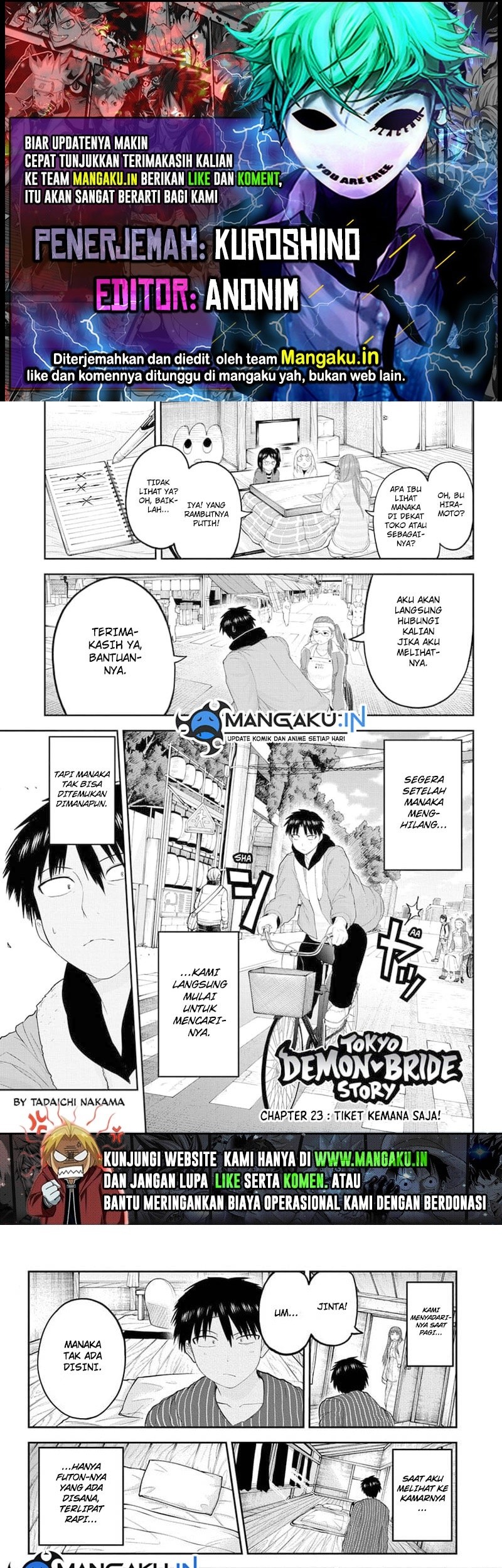 Baca Komik Dai Tokyo Oniyome-den Chapter 23 Gambar 1