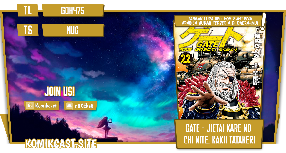 Baca Komik Gate – Jietai Kare no Chi nite Kaku Tatakeri Chapter 120 Gambar 1