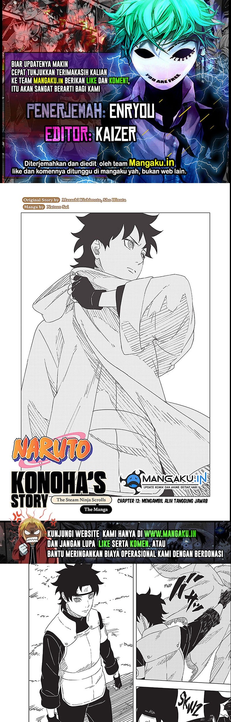 Baca Komik Naruto: Konoha’s Story—The Steam Ninja Scrolls Chapter 12 Gambar 1