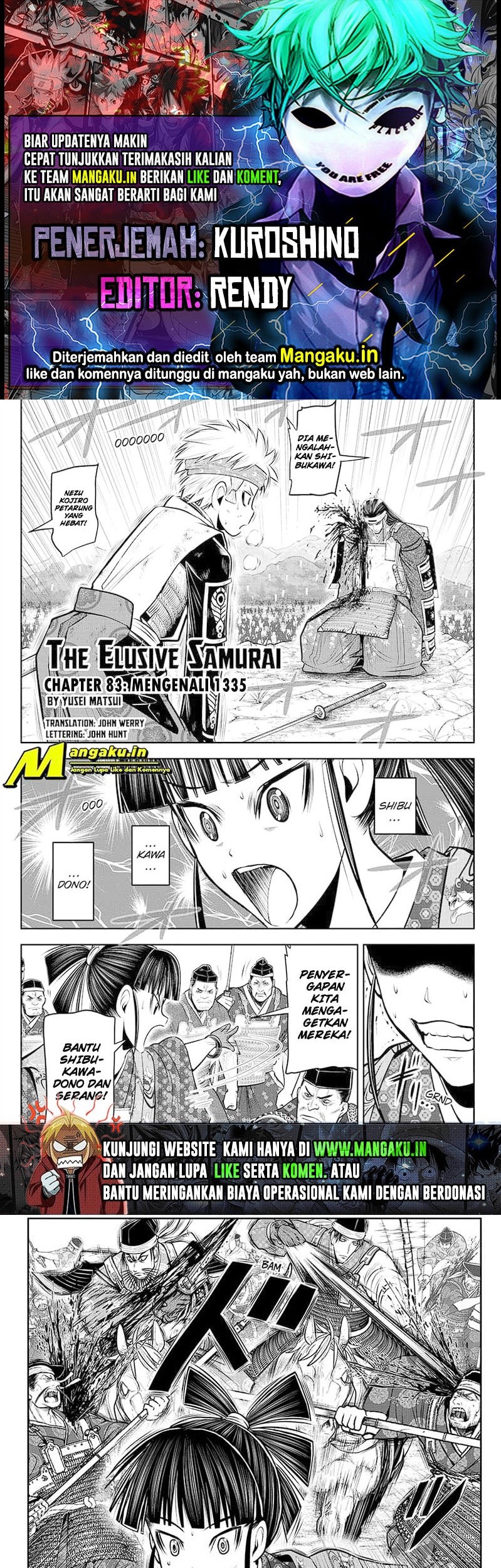 Baca Komik The Elusive Samurai Chapter 83 Gambar 1