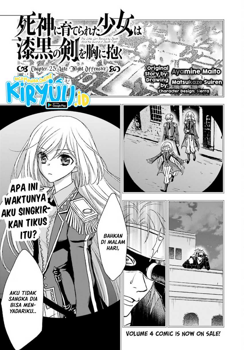 Baca Shinigami ni Sodaterareta Shoujo wa Shikkoku no Tsurugi wo Mune ni Idaku Chapter 25 Gambar 2