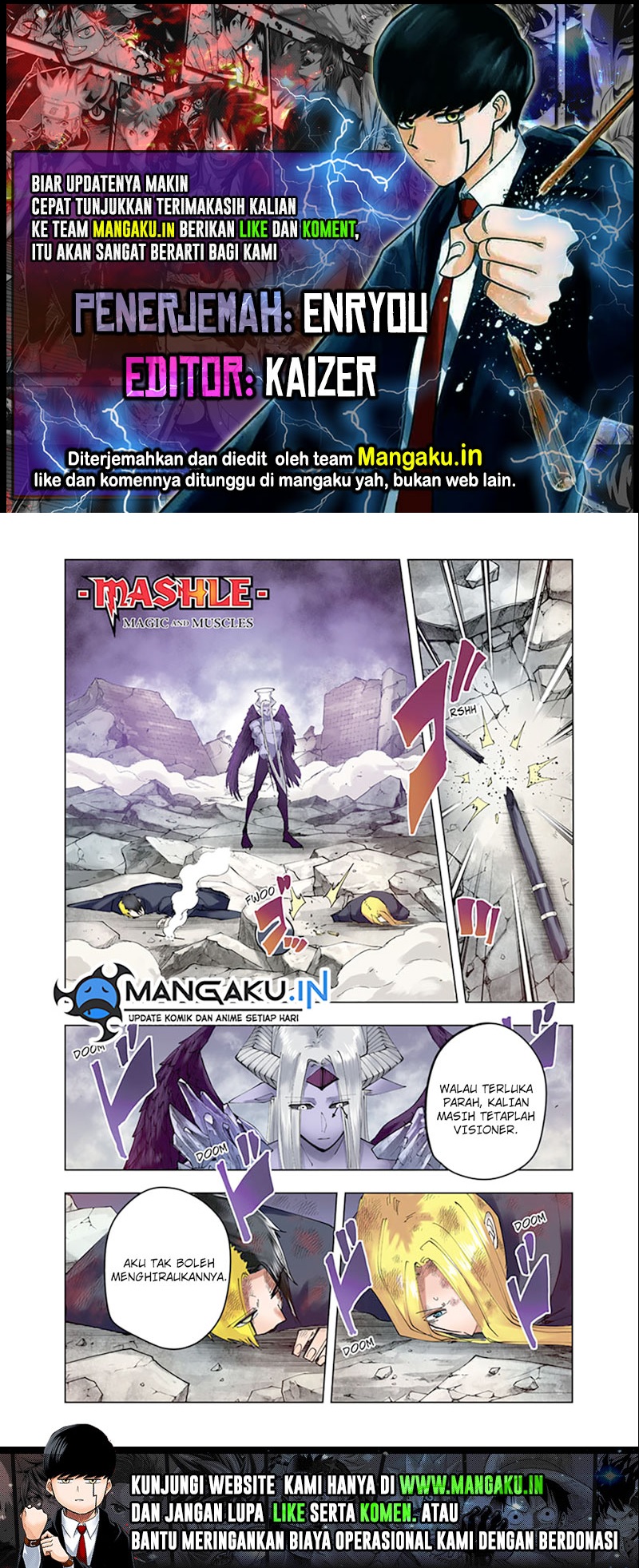 Baca Komik Mashle: Magic and Muscles Chapter 150 Gambar 1