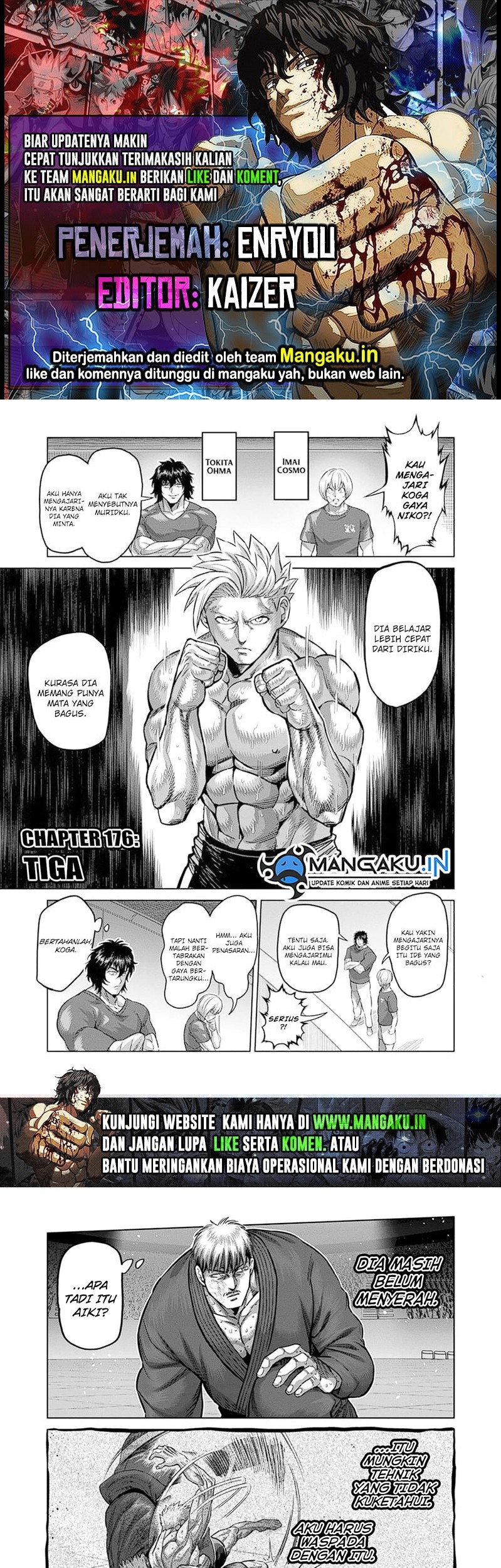 Baca Komik Kengan Omega Chapter 176 Gambar 1