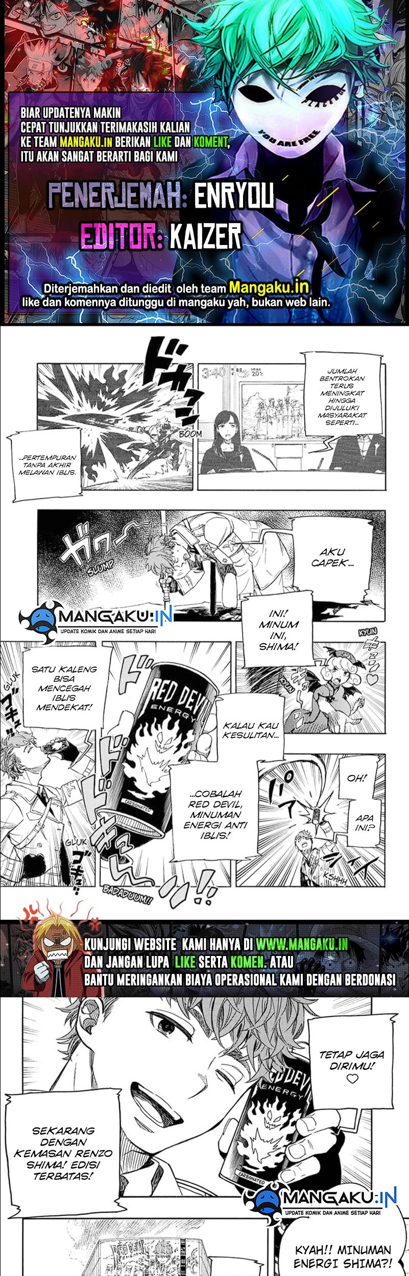 Baca Komik Ao no Exorcist Chapter 139.2 Gambar 1
