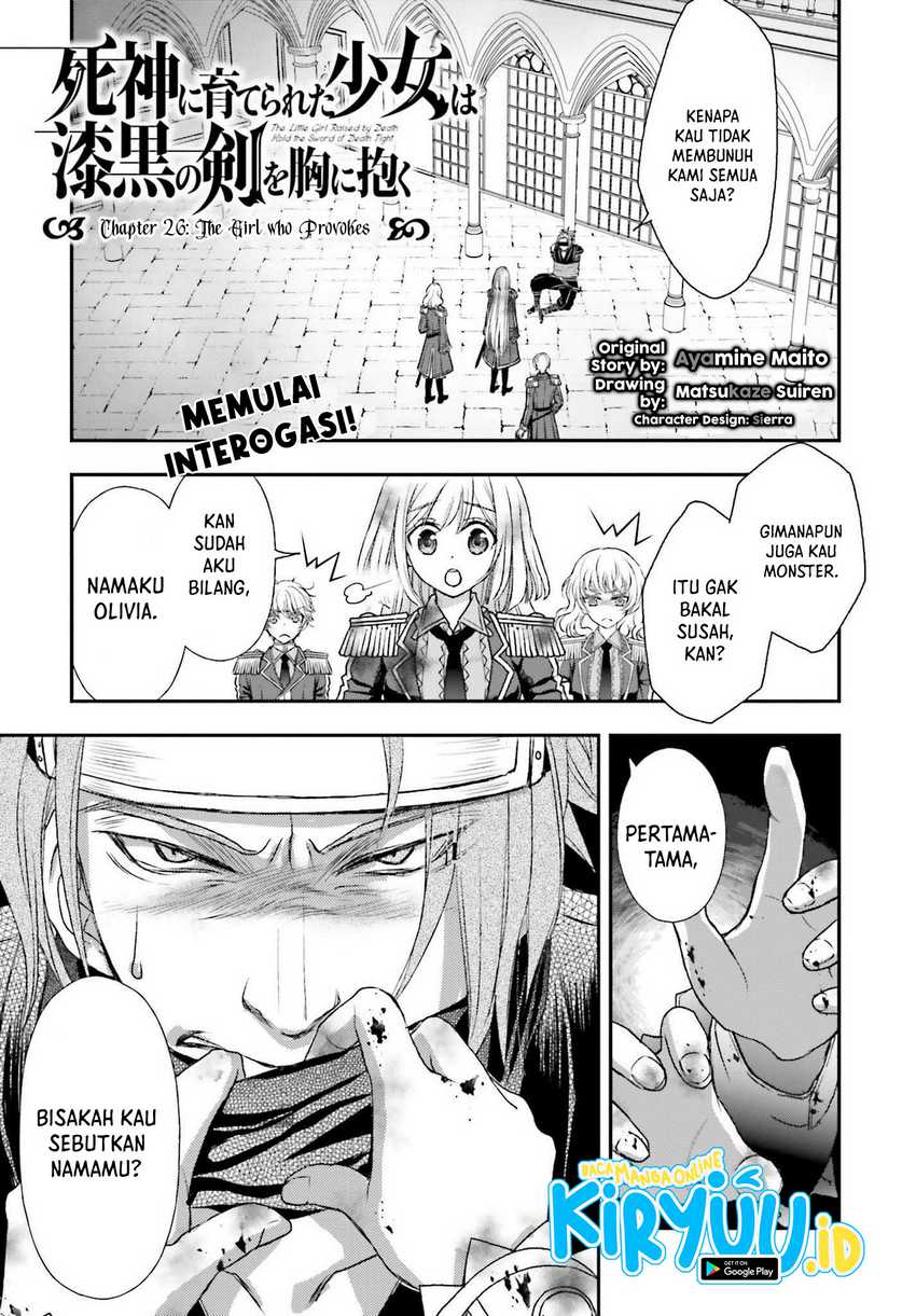 Baca  Shinigami ni Sodaterareta Shoujo wa Shikkoku no Tsurugi wo Mune ni Idaku Chapter 26 Gambar 2