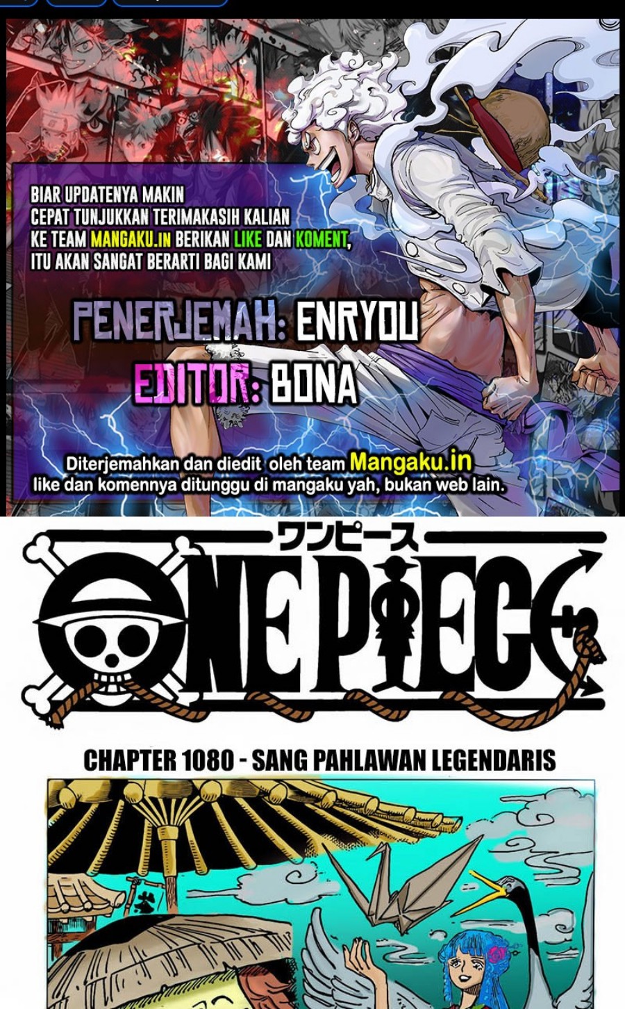 Baca Komik One Piece Chapter 1080 HQ Gambar 1