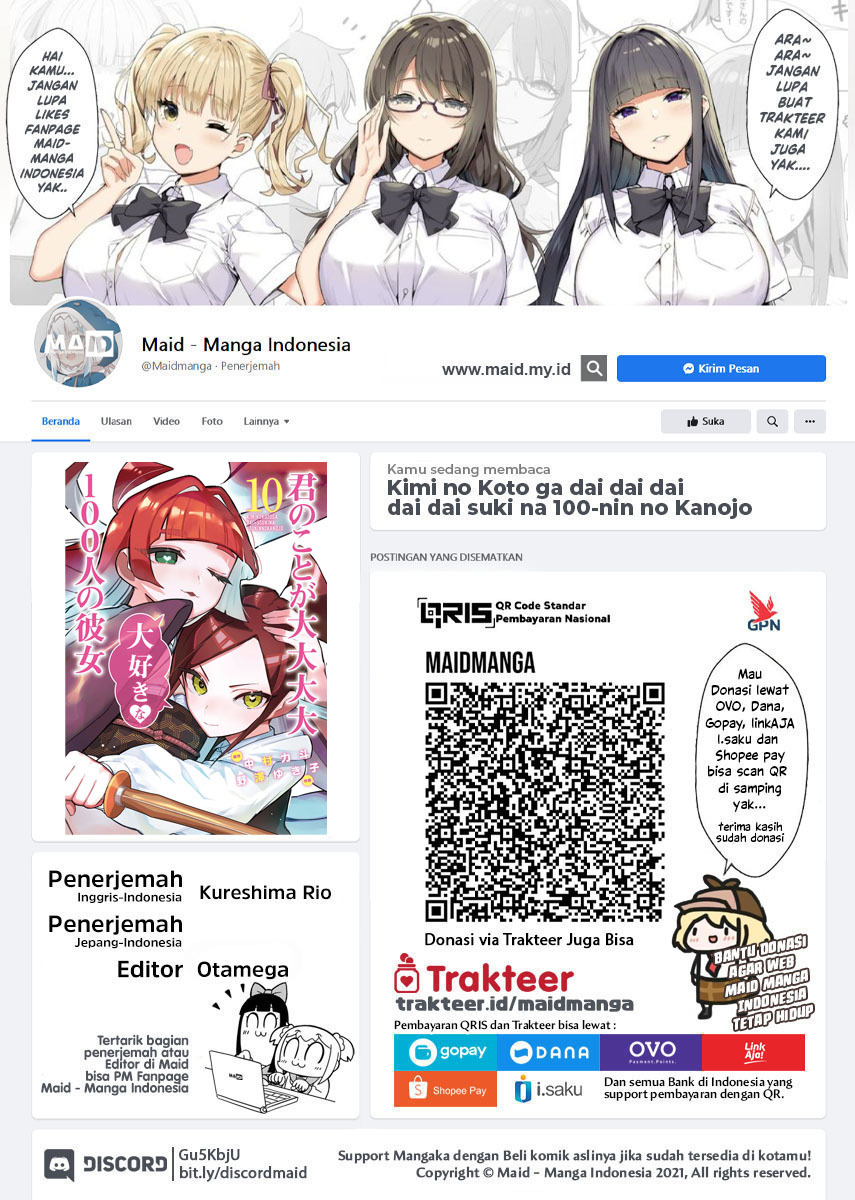 Baca  Kimi no Koto ga Dai Dai Dai Dai Daisuki na 100-ri no Kanojo Chapter 106 Gambar 2