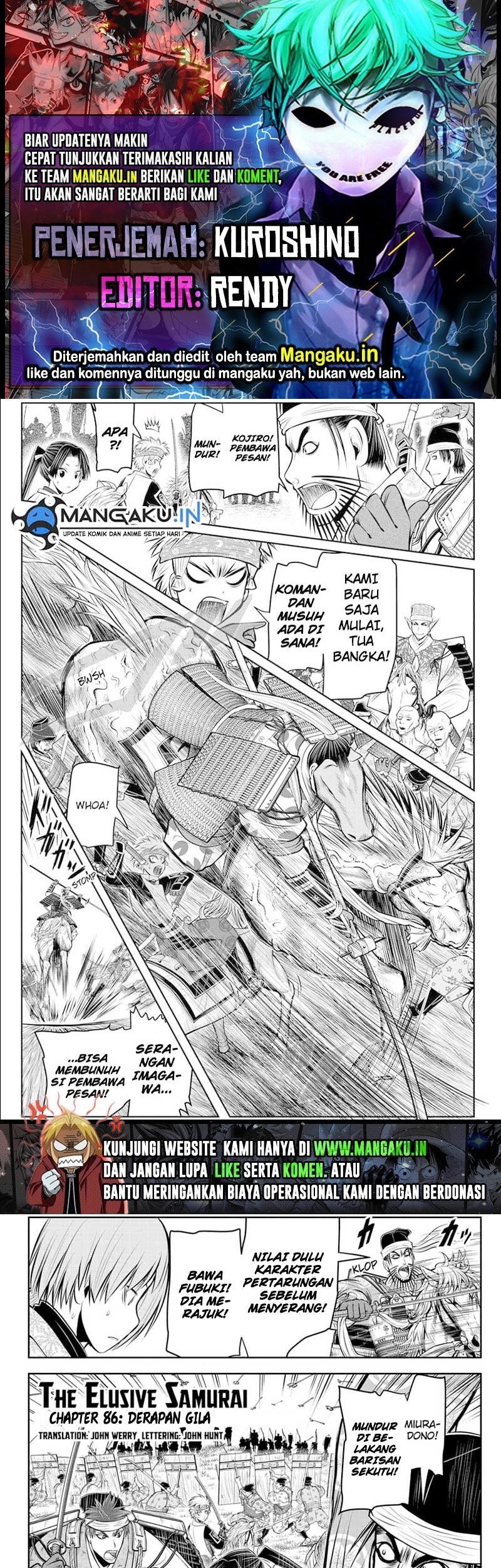 Baca Komik The Elusive Samurai Chapter 86 Gambar 1
