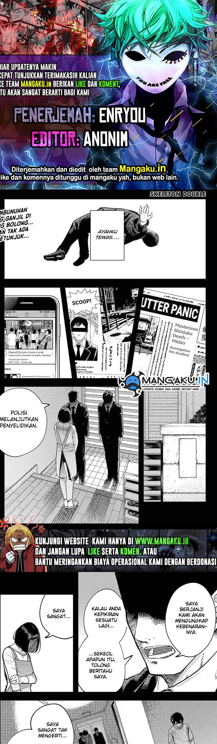 Baca Komik Skeleton Double Chapter 16 Gambar 1