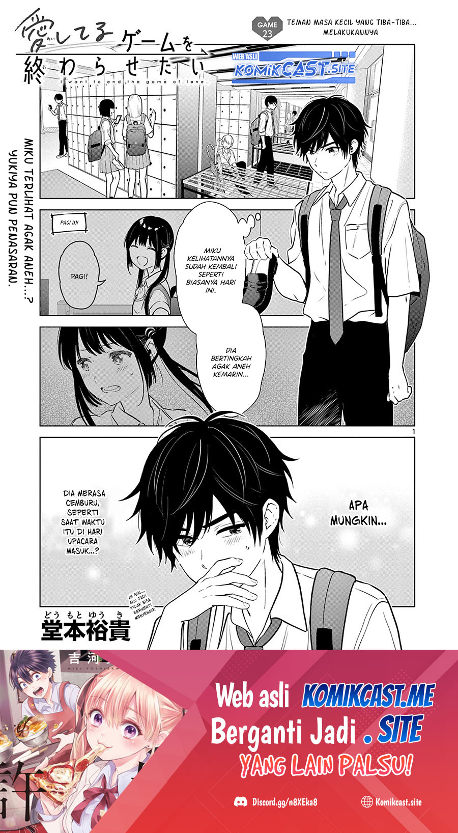 Baca  Aishiteru Game wo Owarasetai Chapter 23 Gambar 2