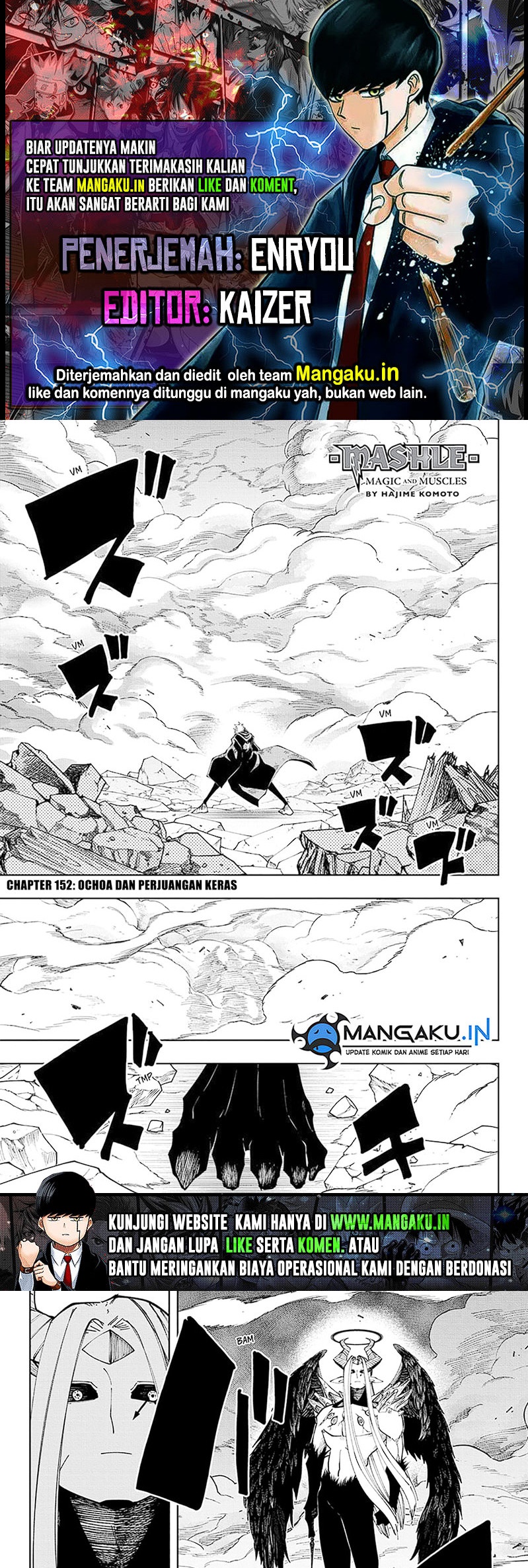 Baca Komik Mashle: Magic and Muscles Chapter 152 Gambar 1