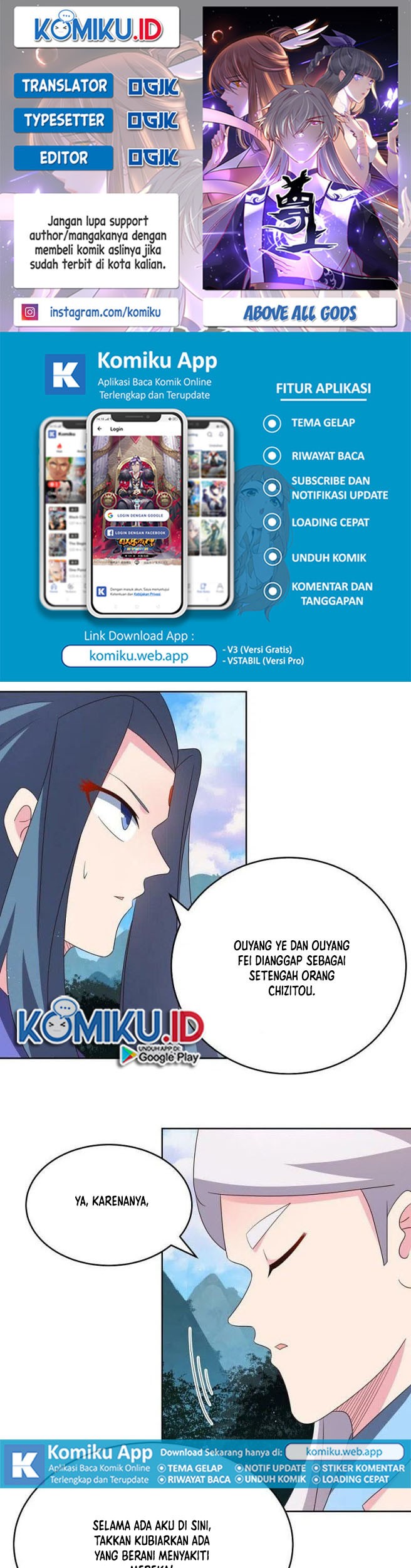 Baca Komik Above All Gods Chapter 388 Gambar 1