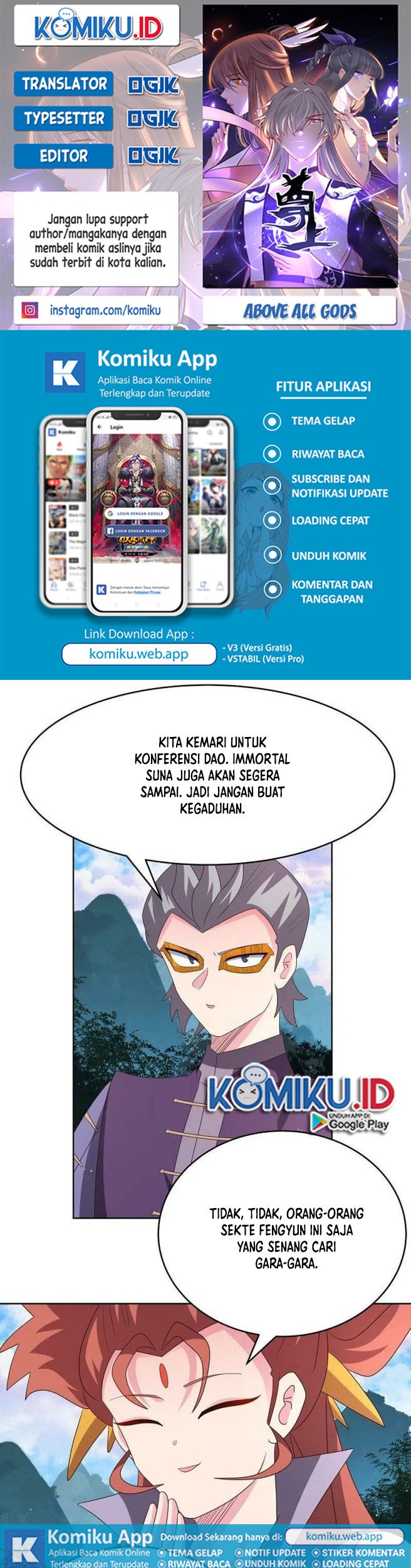 Baca Komik Above All Gods Chapter 388.5 Gambar 1