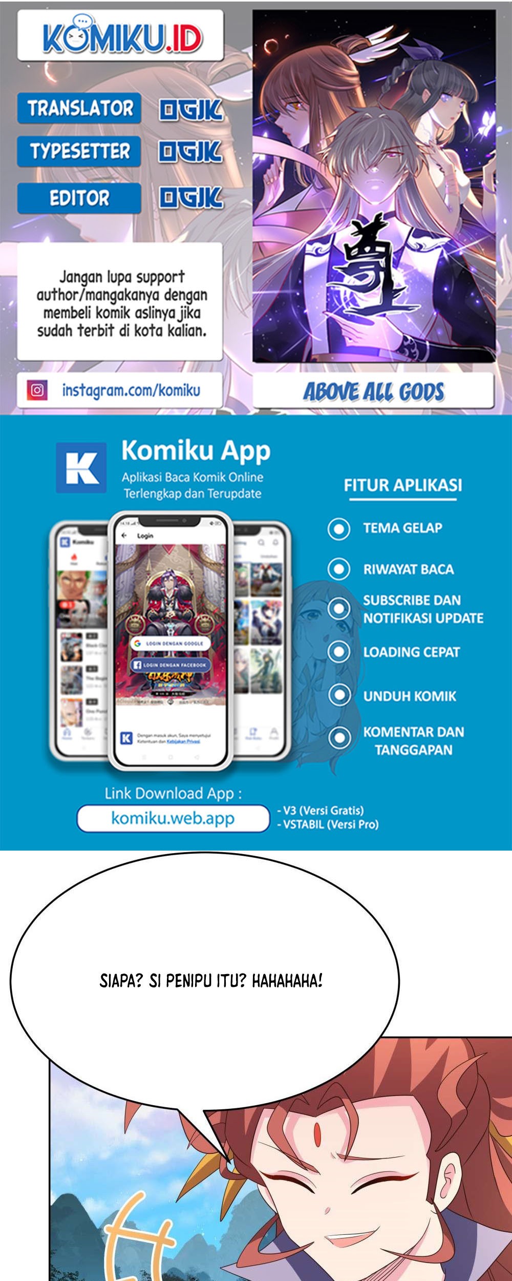 Baca Komik Above All Gods Chapter 390 Gambar 1