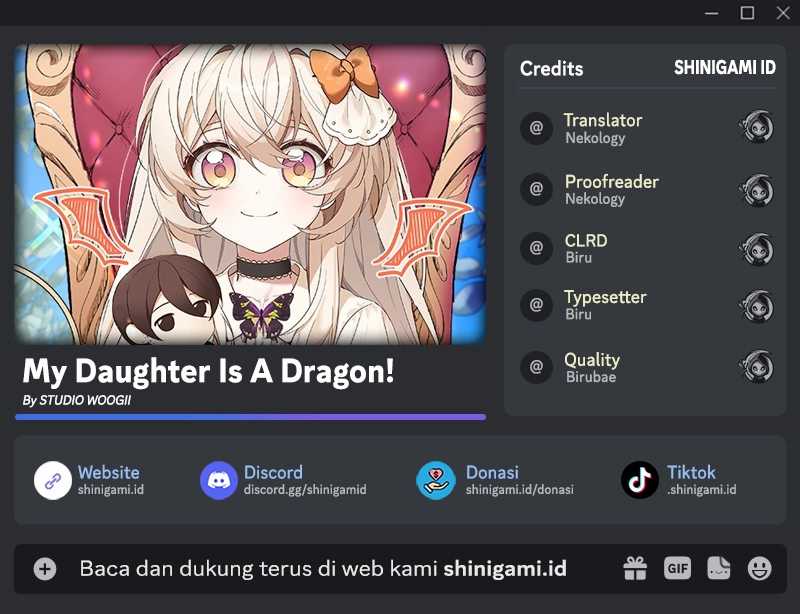 Baca Komik My Daughter Is a Dragon! Chapter 42 Gambar 1