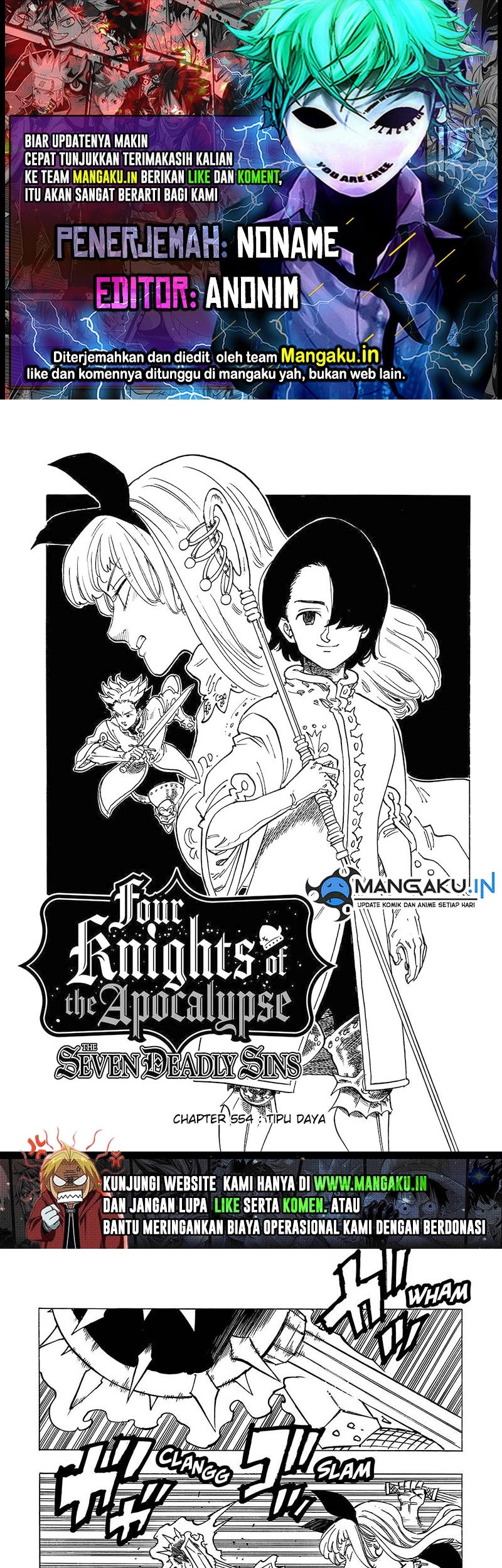 Baca Komik Mokushiroku no Yonkishi Chapter 54 Gambar 1