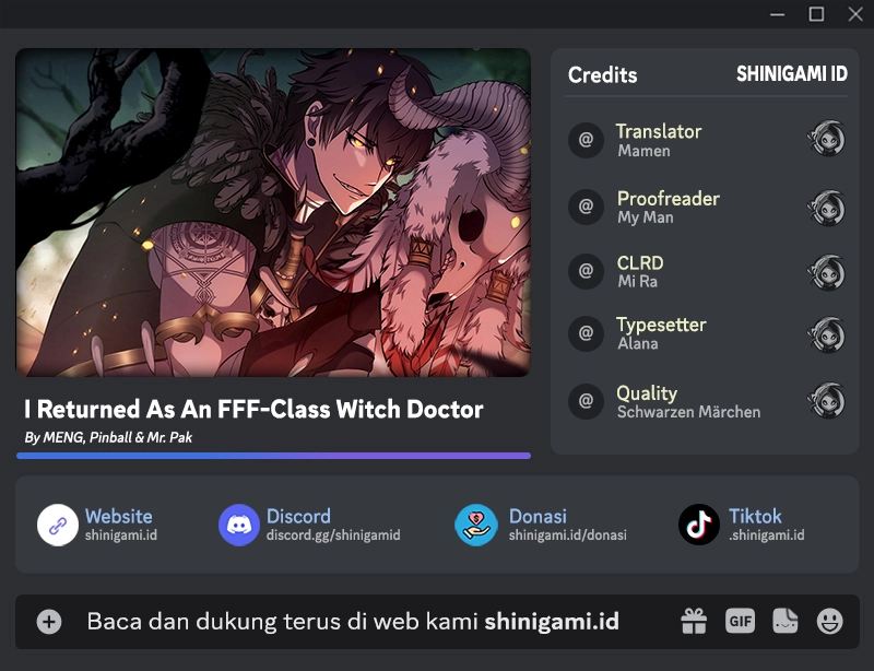 Baca Komik I Returned As An FFF-Class Witch Doctor Chapter 10 Gambar 1