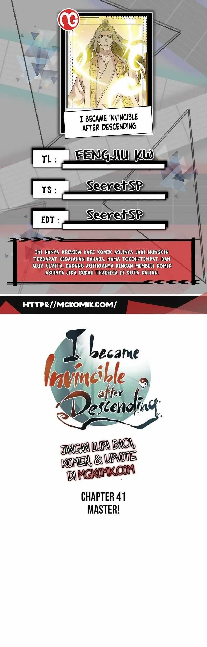 Baca Komik I Became Invincible After Descending Chapter 41 Gambar 1