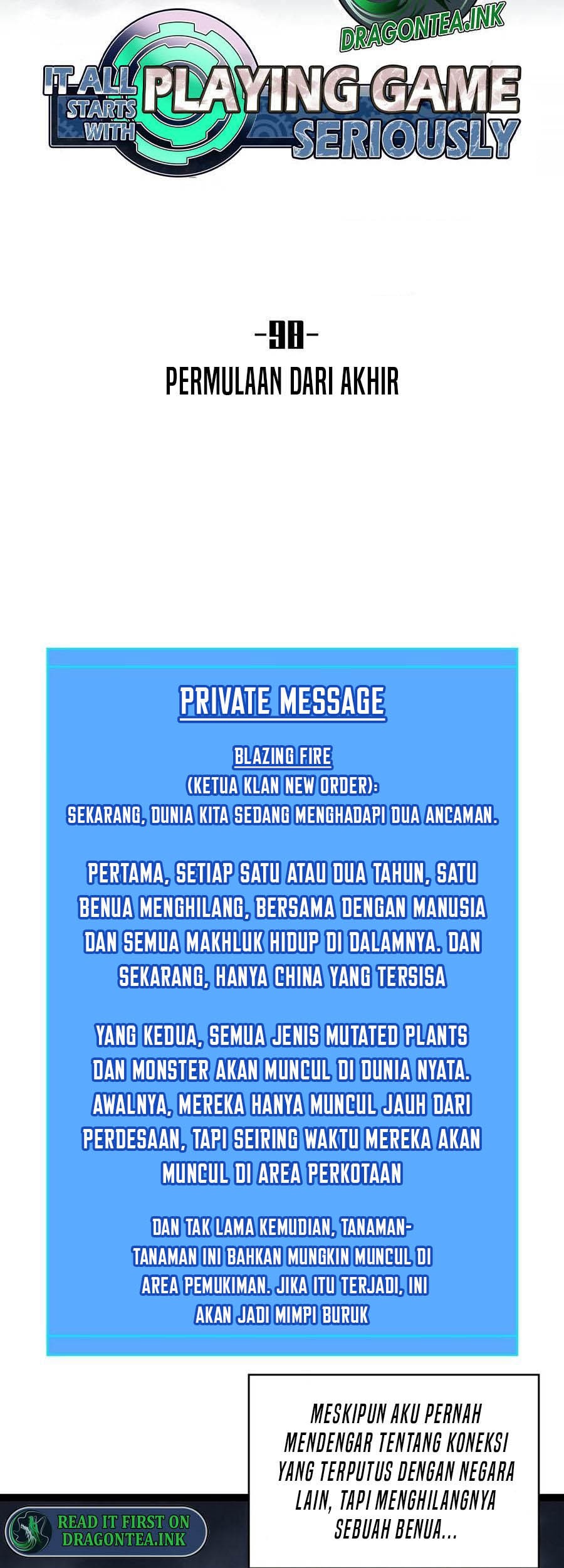 It all starts with playing game seriously Chapter 98 Gambar 13