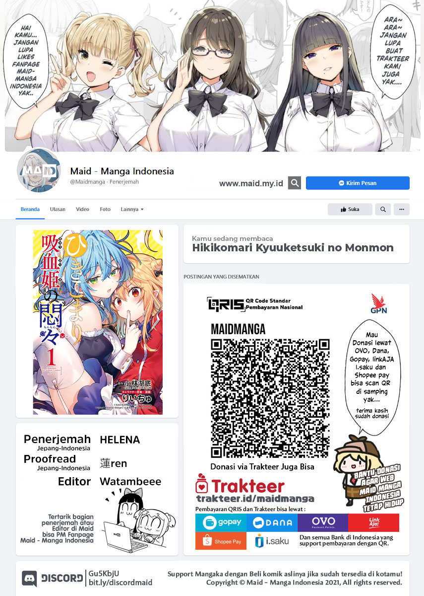 Baca  Hikikomari Kyuuketsuki no Monmon Chapter 08 Gambar 2