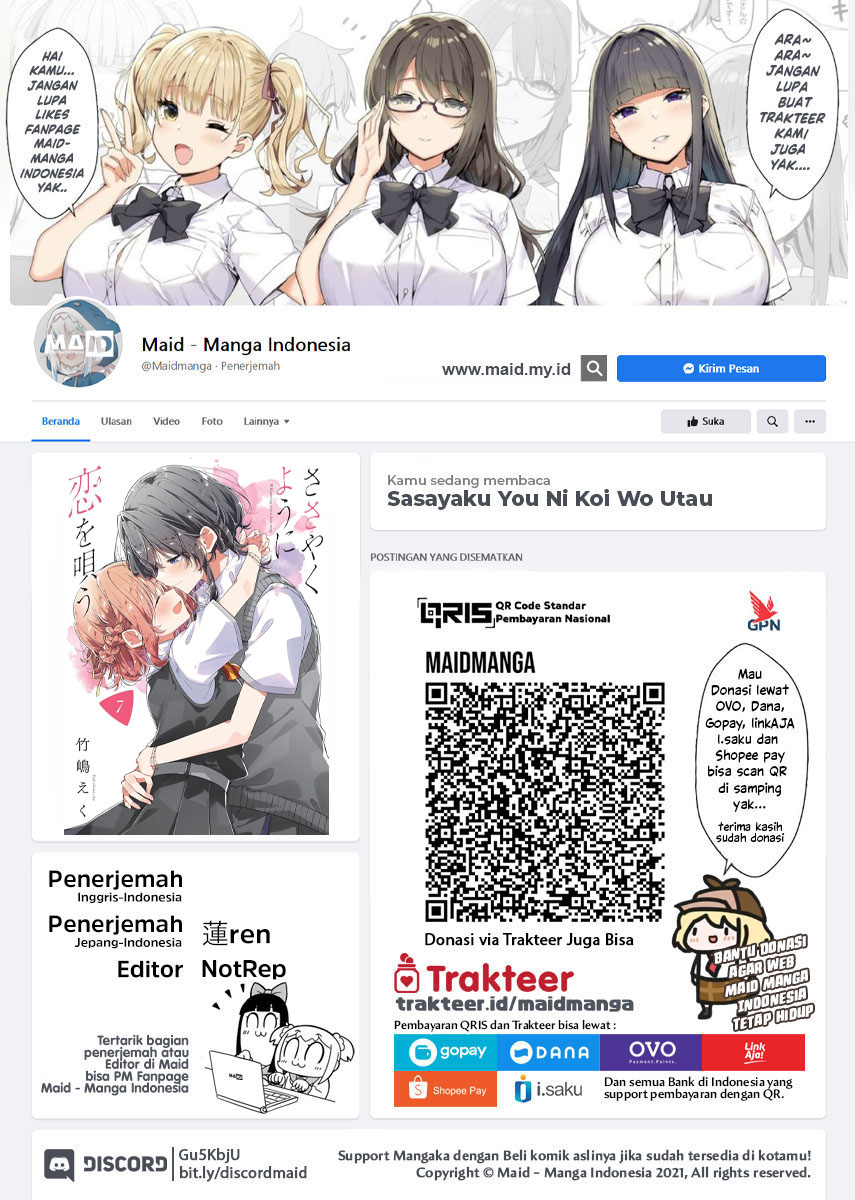 Baca  Sasayaku you ni koi wo utau Chapter 40 Gambar 2