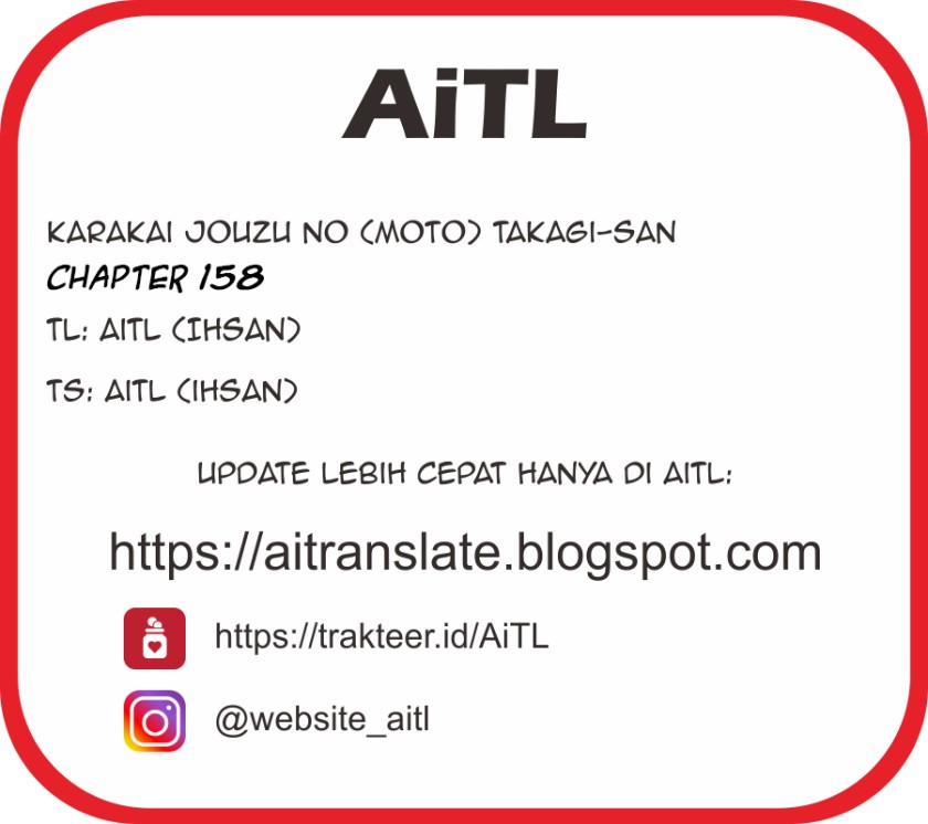 Karakai Jouzu no (Moto) Takagi-san Chapter 158 Gambar 9