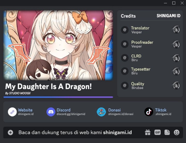 Baca Komik My Daughter Is a Dragon! Chapter 45 Gambar 1