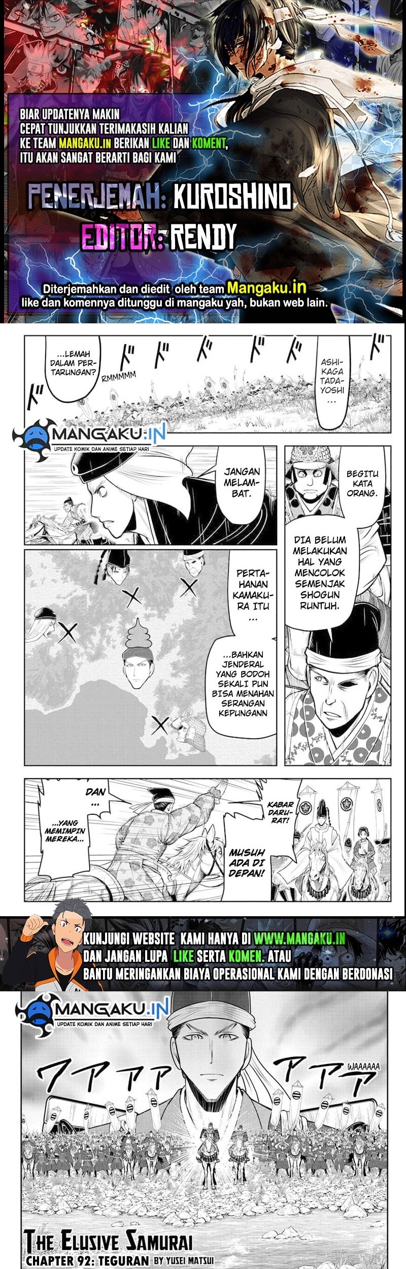 Baca Komik The Elusive Samurai Chapter 92 Gambar 1