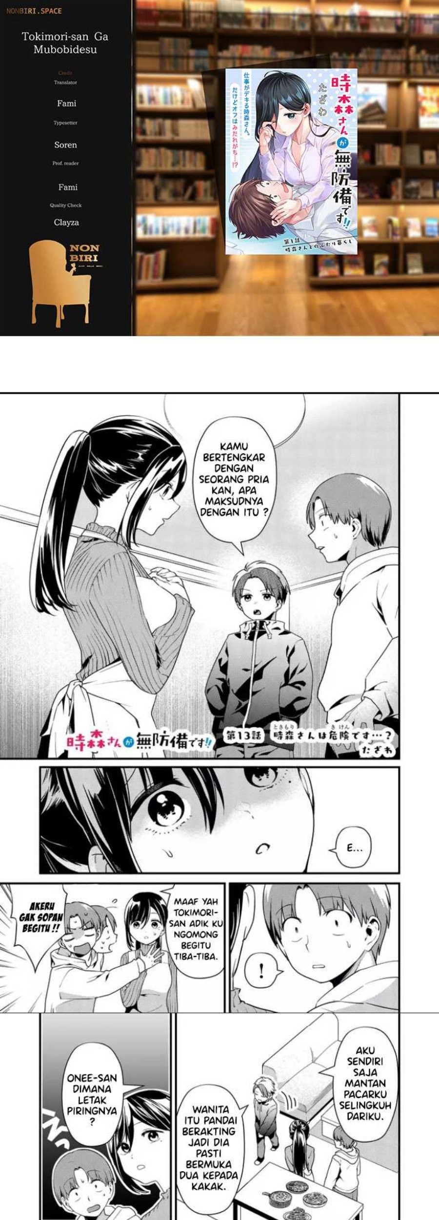 Baca Komik Tokimori-san ga Muboubi desu!! Chapter 13 Gambar 1