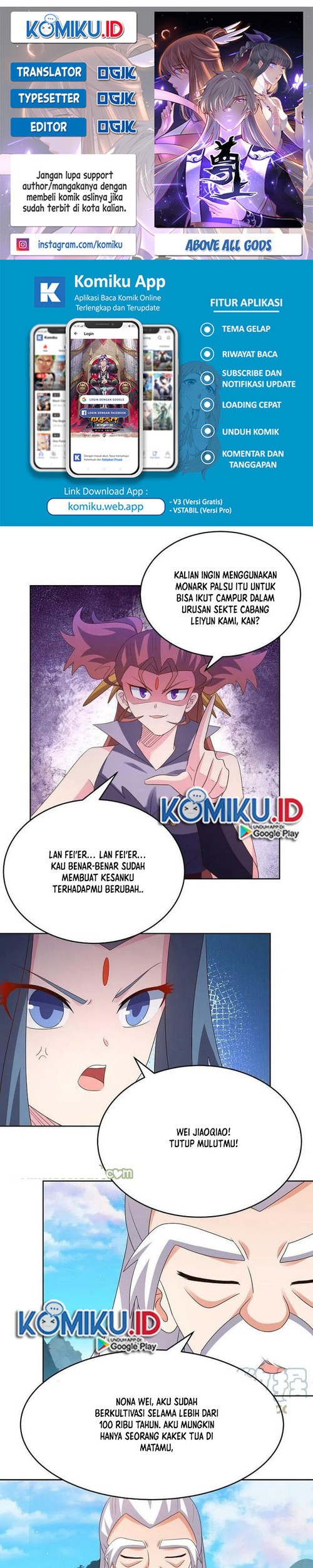 Baca Komik Above All Gods Chapter 391 Gambar 1