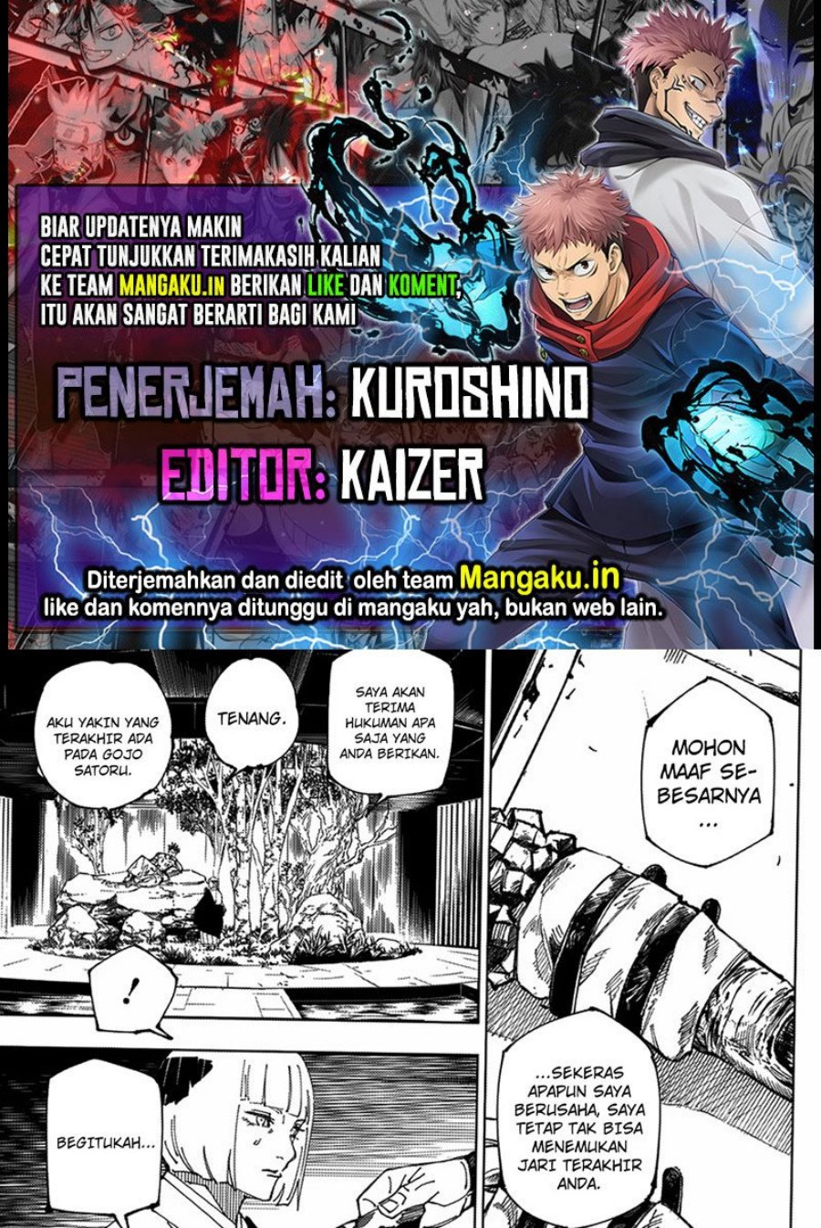 Baca Komik Jujutsu Kaisen Chapter 222 Gambar 1