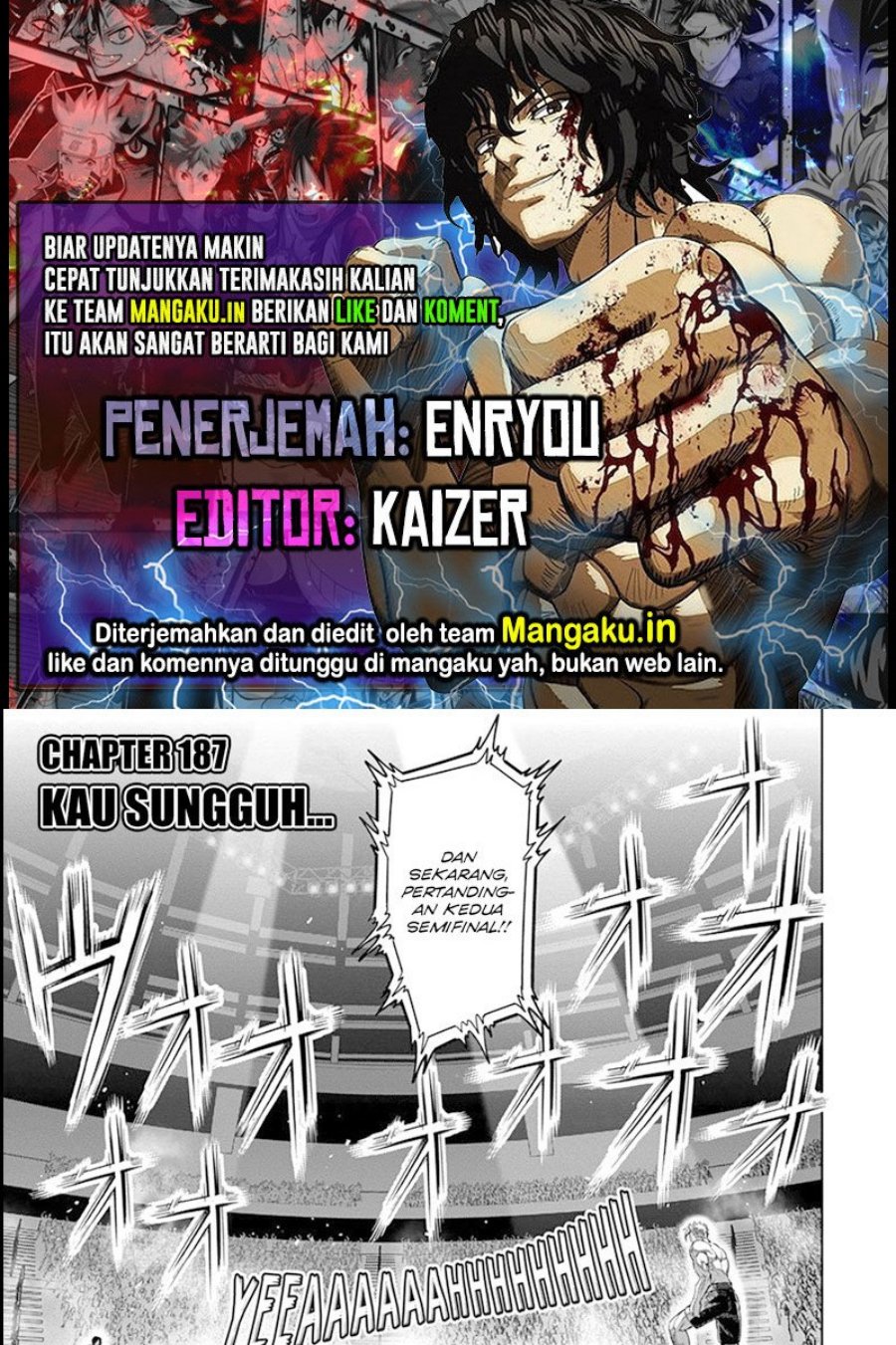 Baca Komik Kengan Omega Chapter 187 Gambar 1